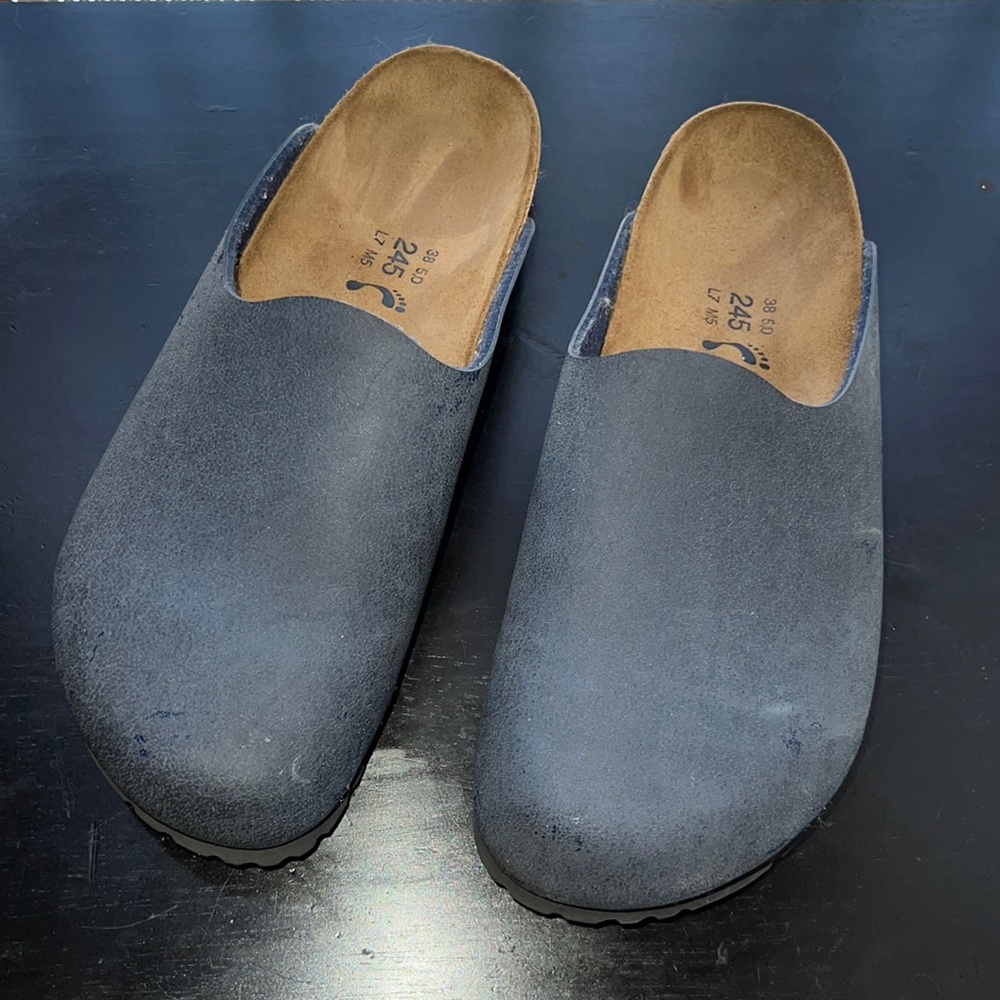 Birkenstock clogs . Size 38 .